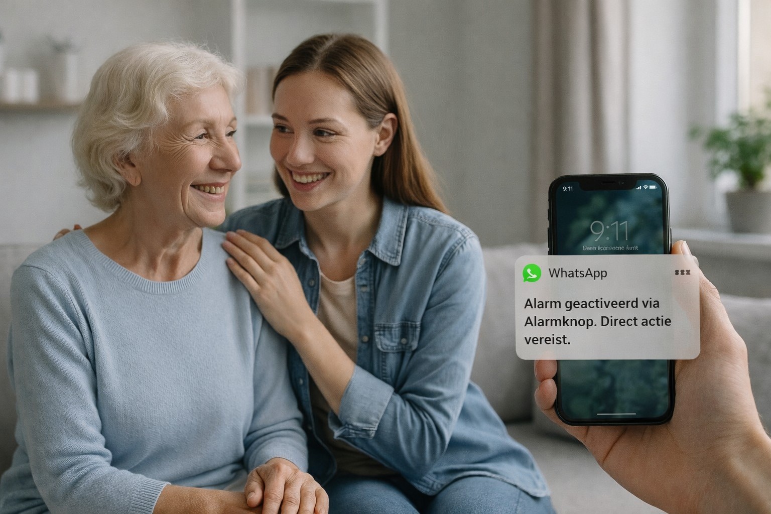 DomioGuard persoonlijke alarmering in gebruik